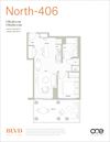 North - 406 Floor Plan North - 406 Floor Plan at BLVD Beltline, Calgary, AB, T2G 2K4